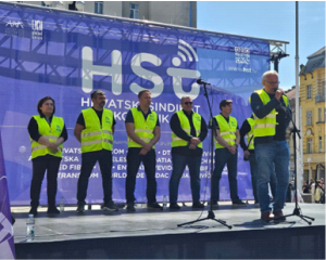 Prosvjed radnika HT-a – Naš rad vrijedi više!