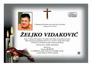 Preminuo bivši predsjednik RSRH Željko Vidaković